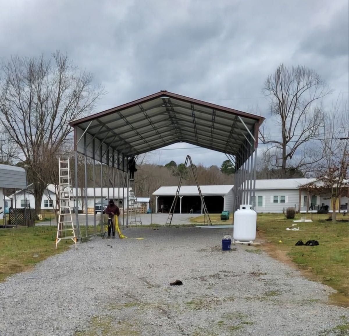 Pritchard 22x40x14 Camper Carport Rebel Carports LLC Collection