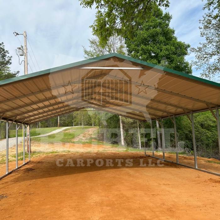 Belk Family 24x30x7 Boxed Eave Carport