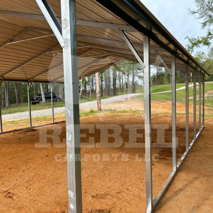Belk Family 24x30x7 Boxed Eave Carport