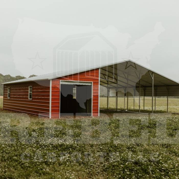 The Holloways 42x35x11x8 Straight Roof Horsebarn