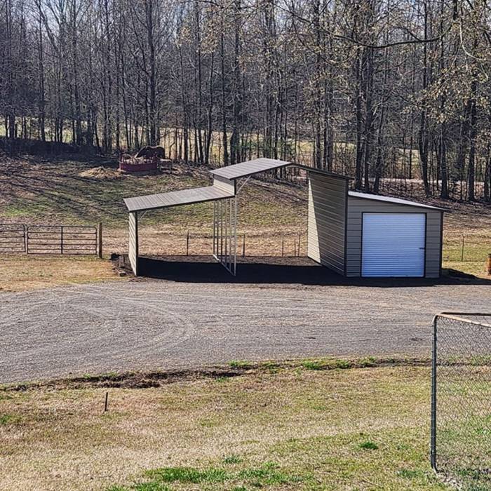 McKell Family 38x25x12x8 Horse Barn | Rebel Carports LLC Gallery Image