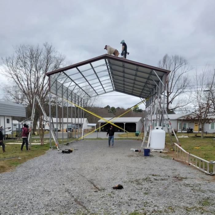 Pritchard 22x40x14 Camper Carport
